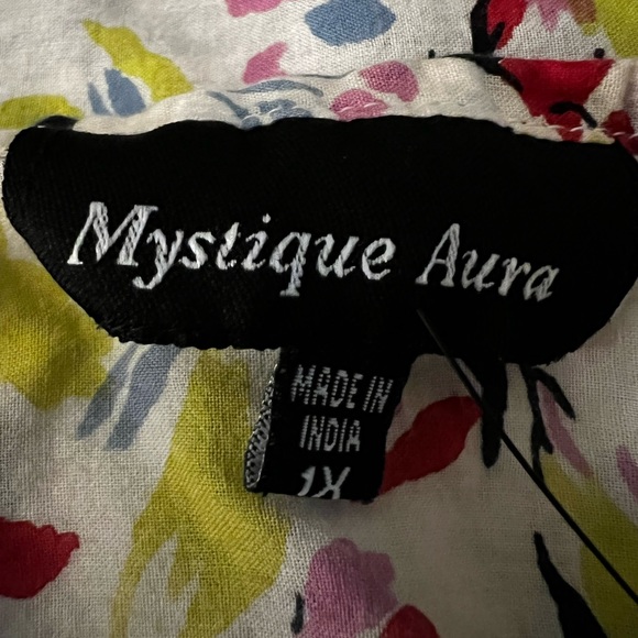 Adorable Dress multicolored sz xl         worn once & washed. 💯 cotton - Picture 6 of 6